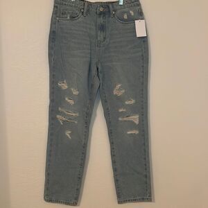 NWT - BlankNYC  Madison Crop High Rise Distressed Jeans